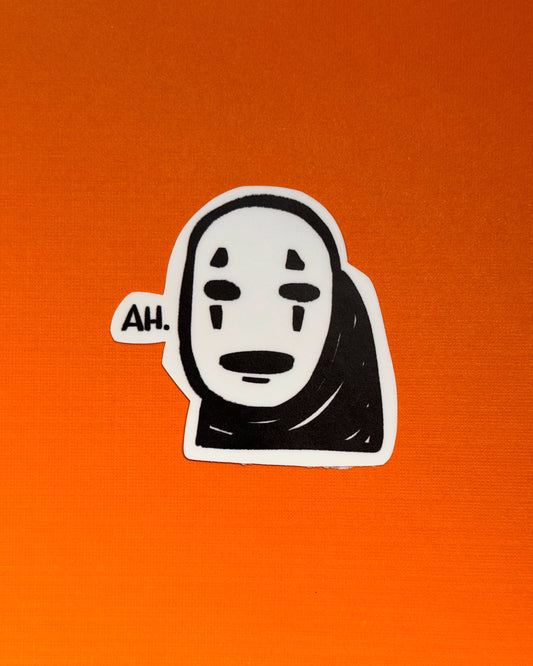 Ah Face Vinyl Sticker