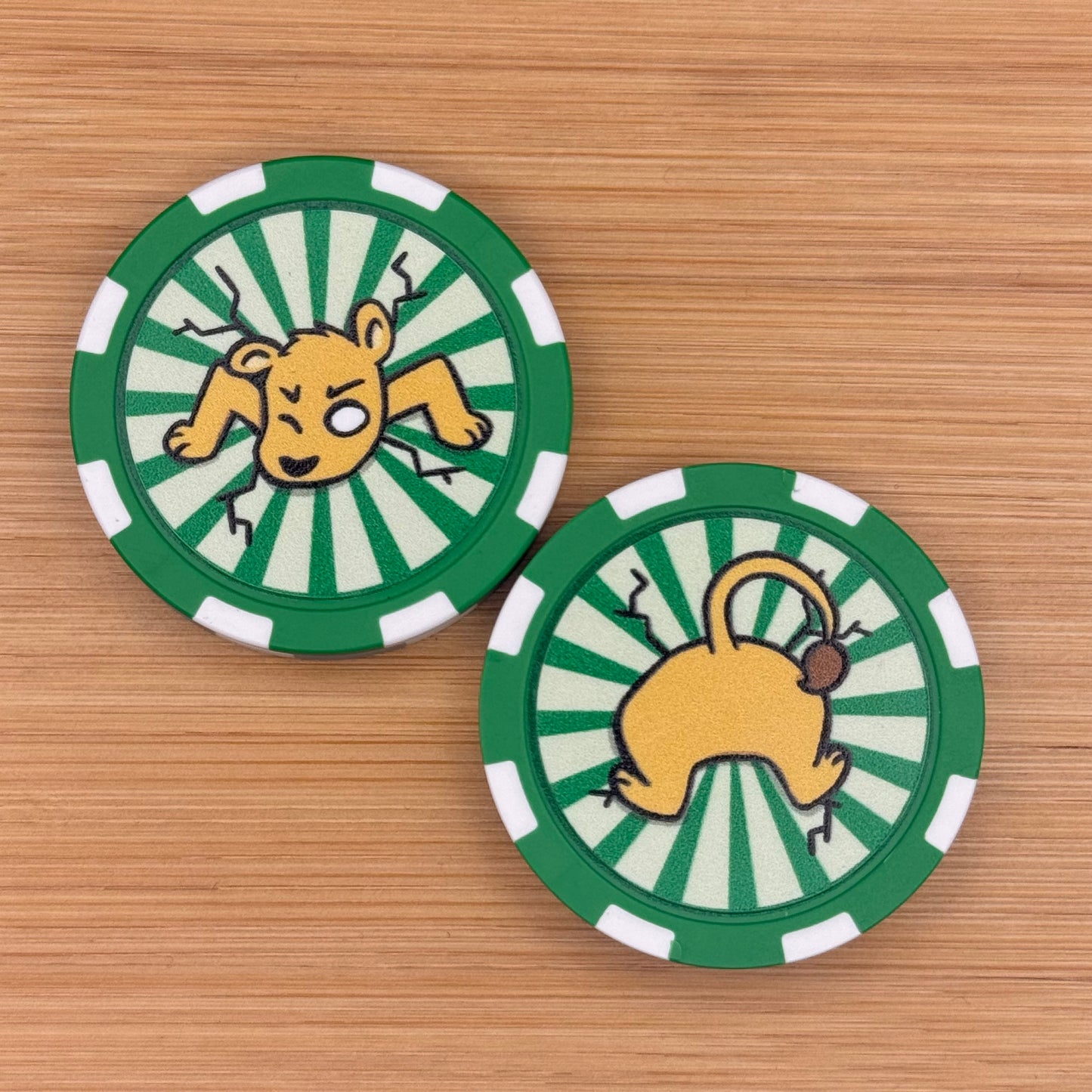 Stuck Critter Poker Chip