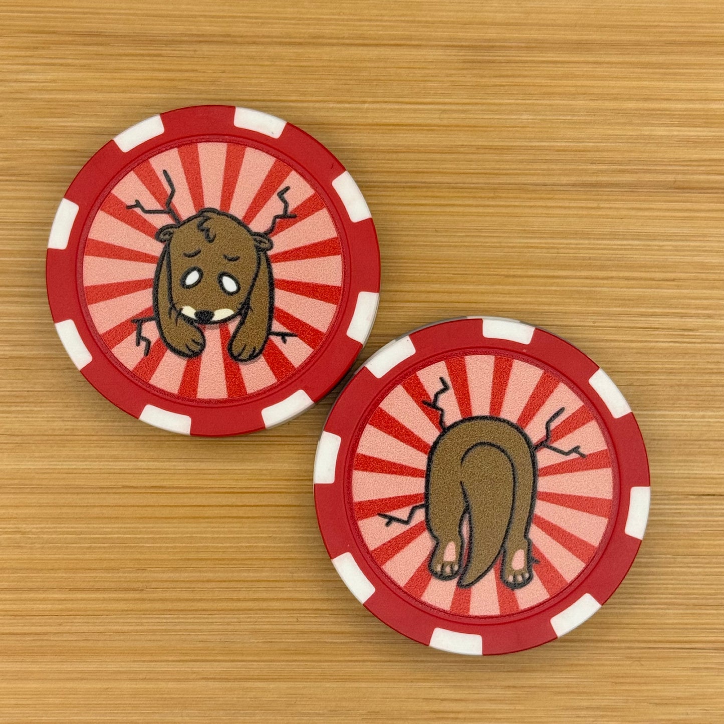 Stuck Critter Poker Chip