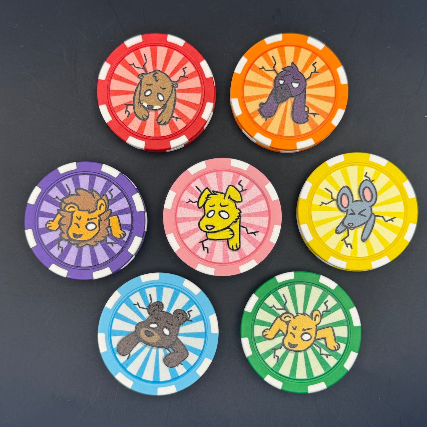 Stuck Critter Poker Chip