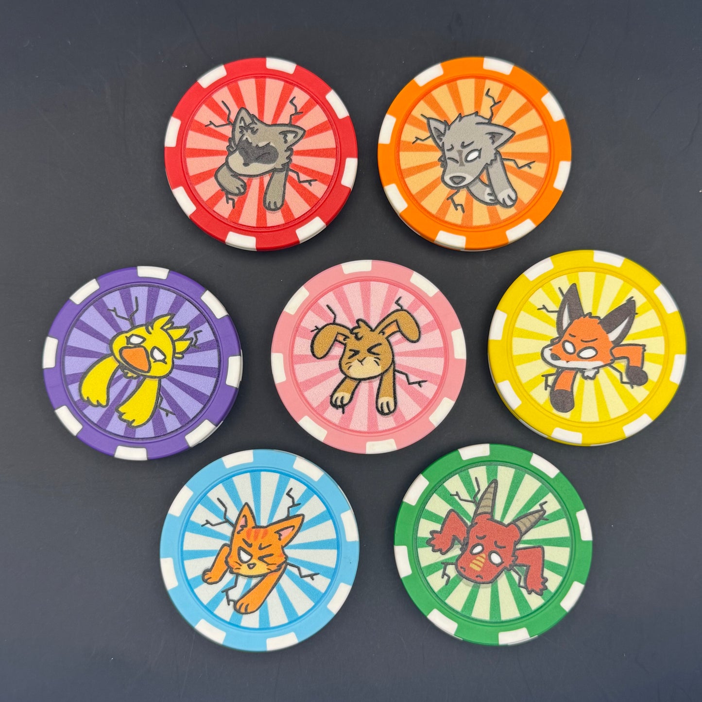 Stuck Critter Poker Chip