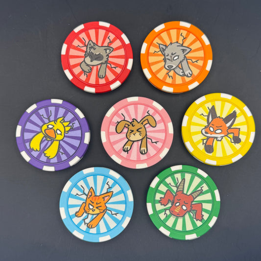 Stuck Critter Poker Chip