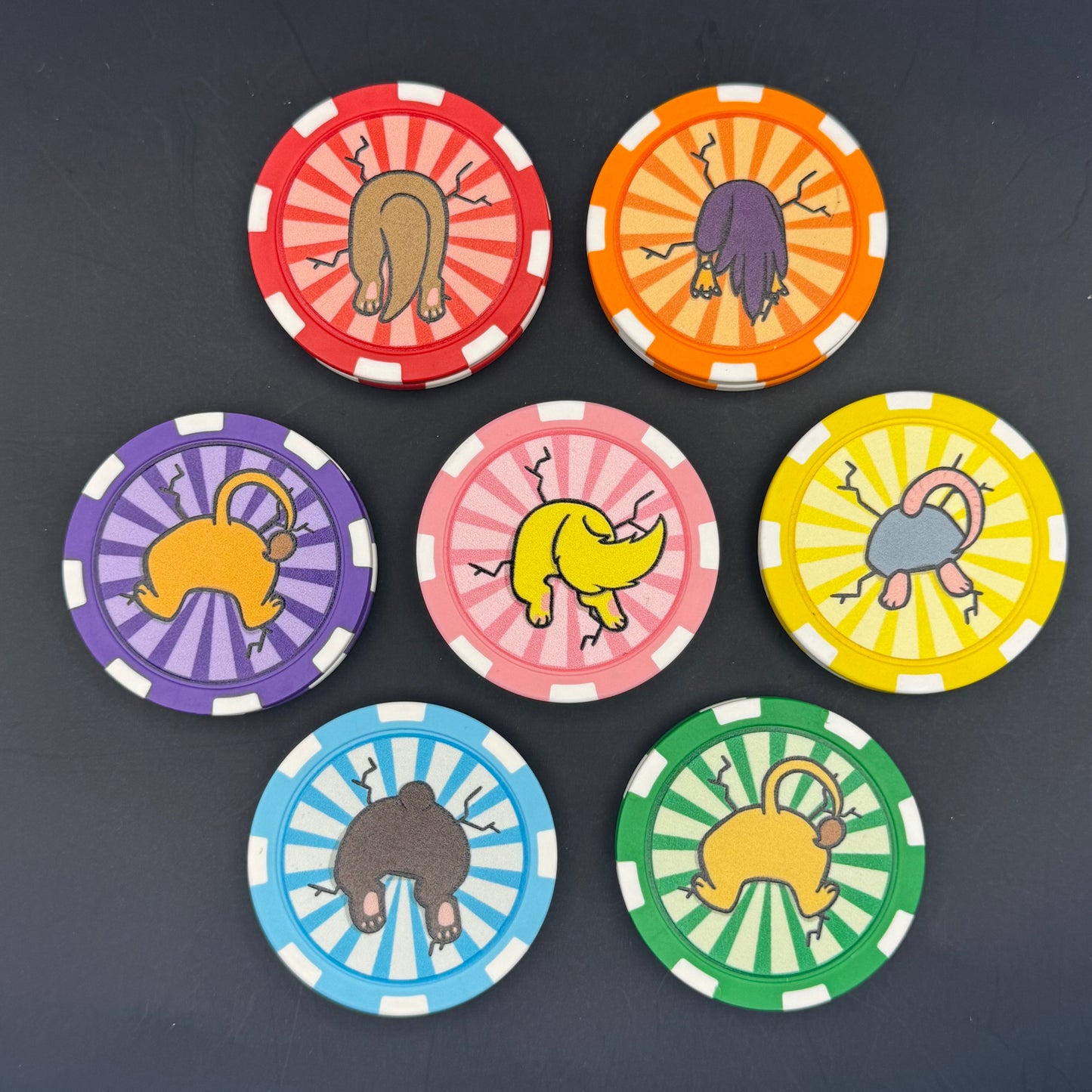 Stuck Critter Poker Chip