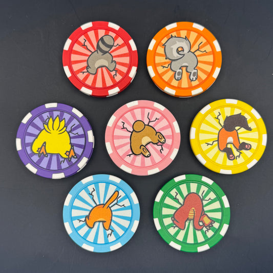 Stuck Critter Poker Chip