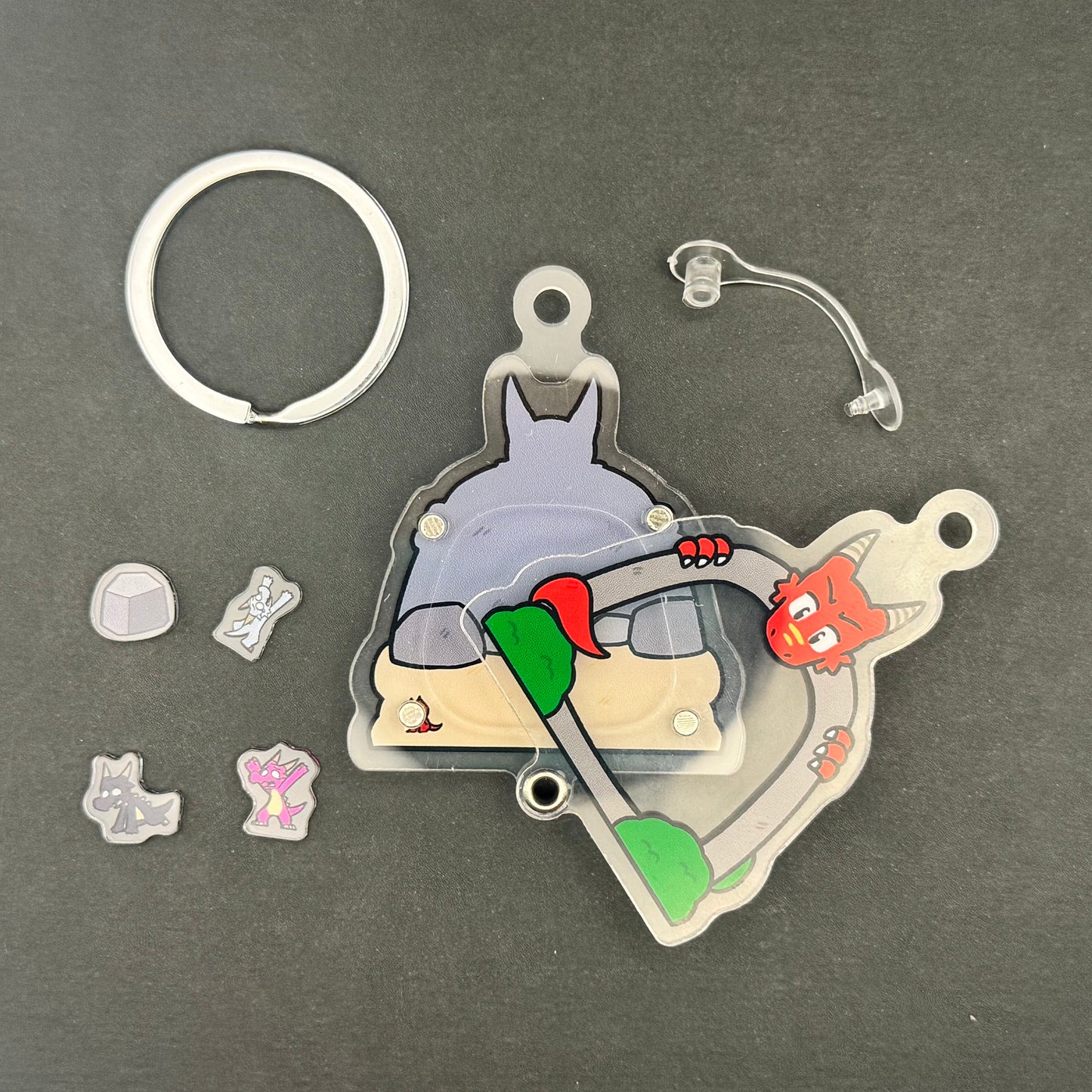 Dragon Cave Shaker Keychain