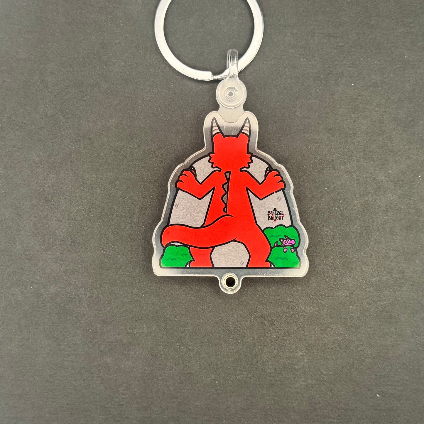 Dragon Cave Shaker Keychain