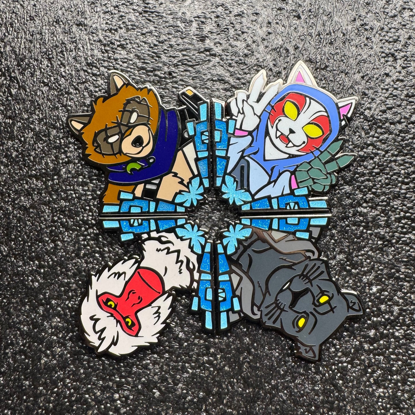 Furry Royale Solos Round 1 Enamel Pin