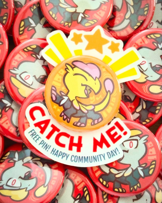 Scaly Dragon Button Pin