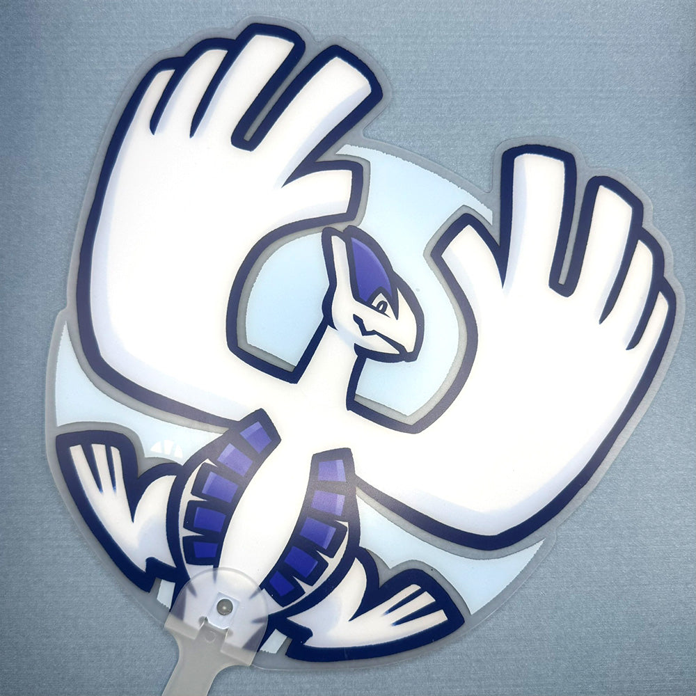 Silver Aeroblast PVC Hand Fan