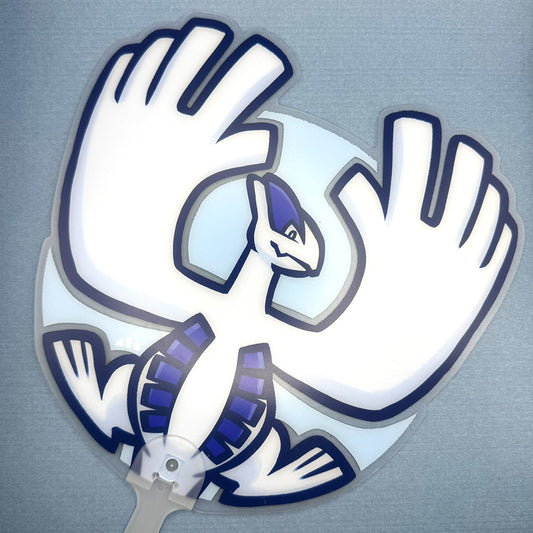 Silver Aeroblast PVC Hand Fan