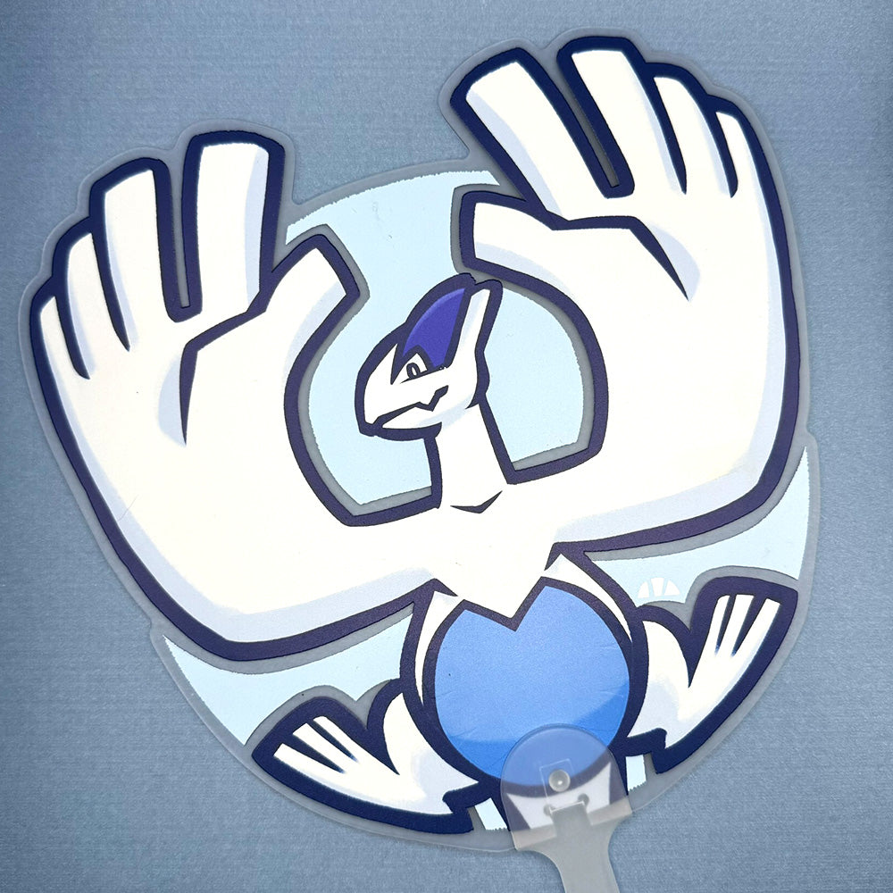 Silver Aeroblast PVC Hand Fan