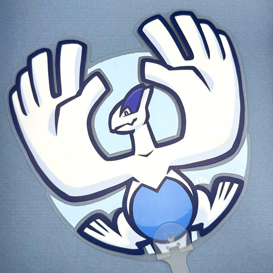 Silver Aeroblast PVC Hand Fan