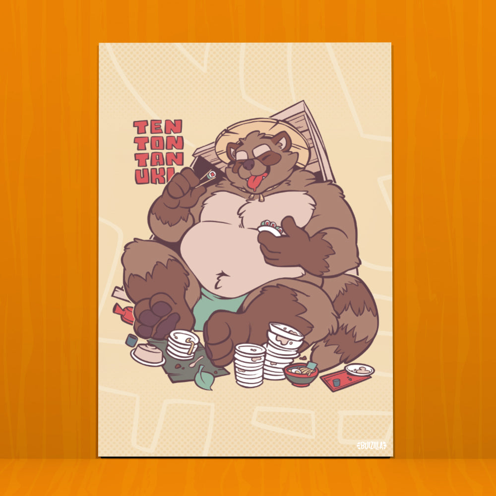 Micro Print - Ten Ton Tanuki