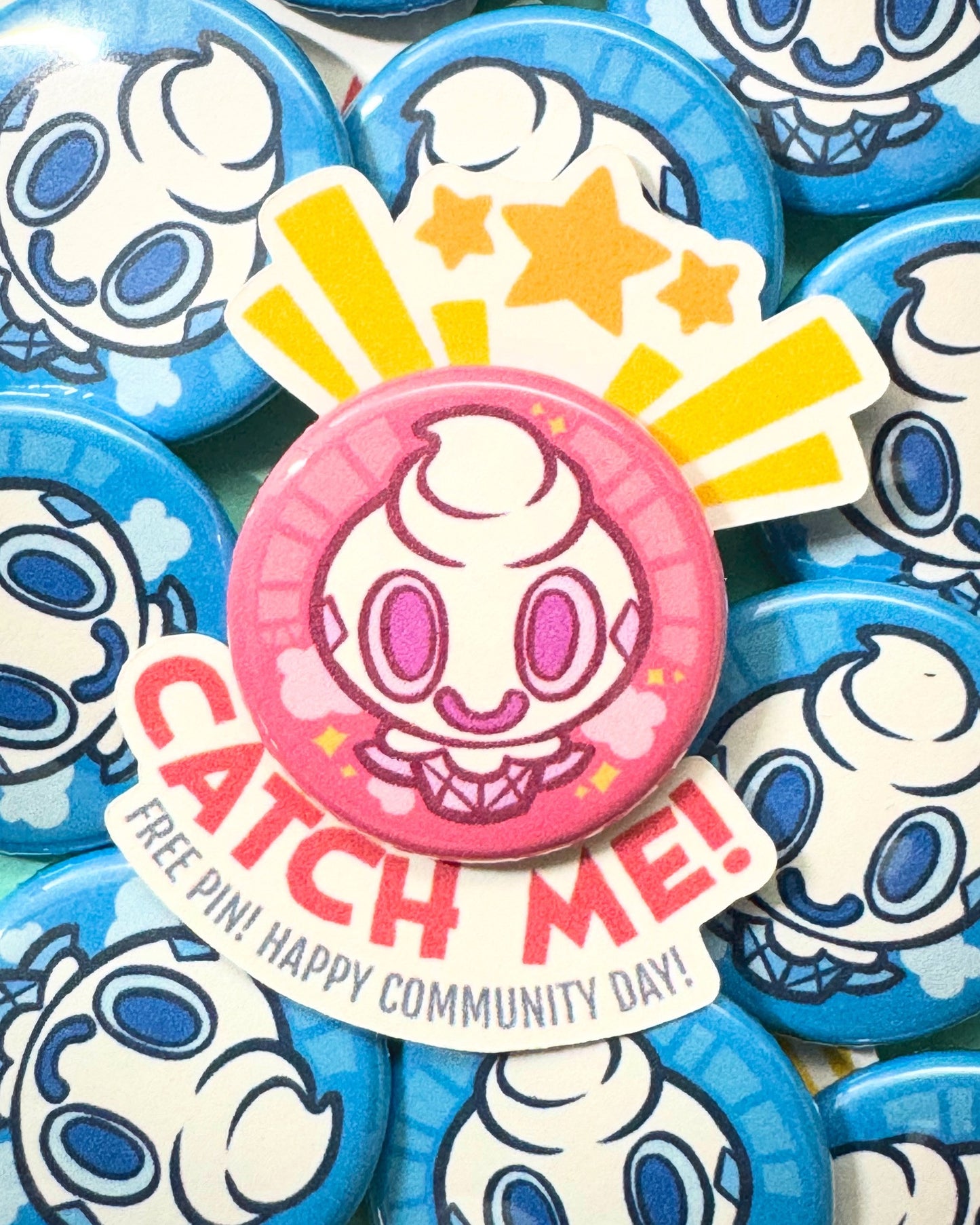 Fresh Snow Button Pin