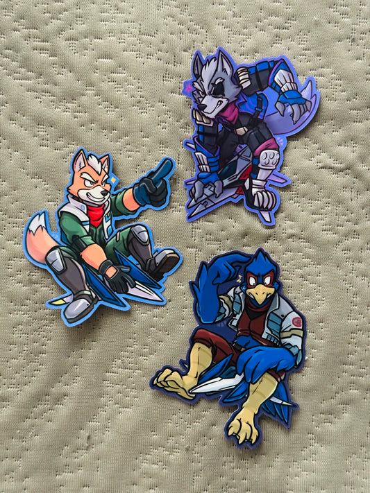Space Wolf Vinyl Sticker