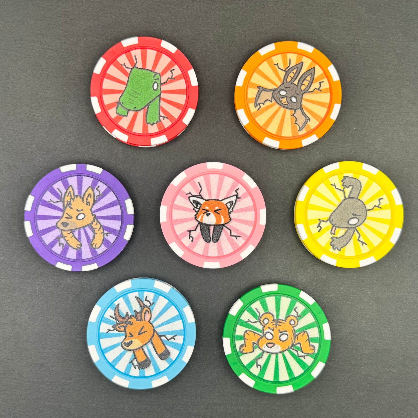 Stuck Critter Poker Chip