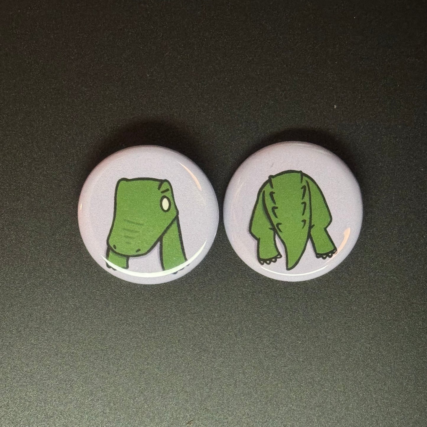 Stuck Critter Button Pin