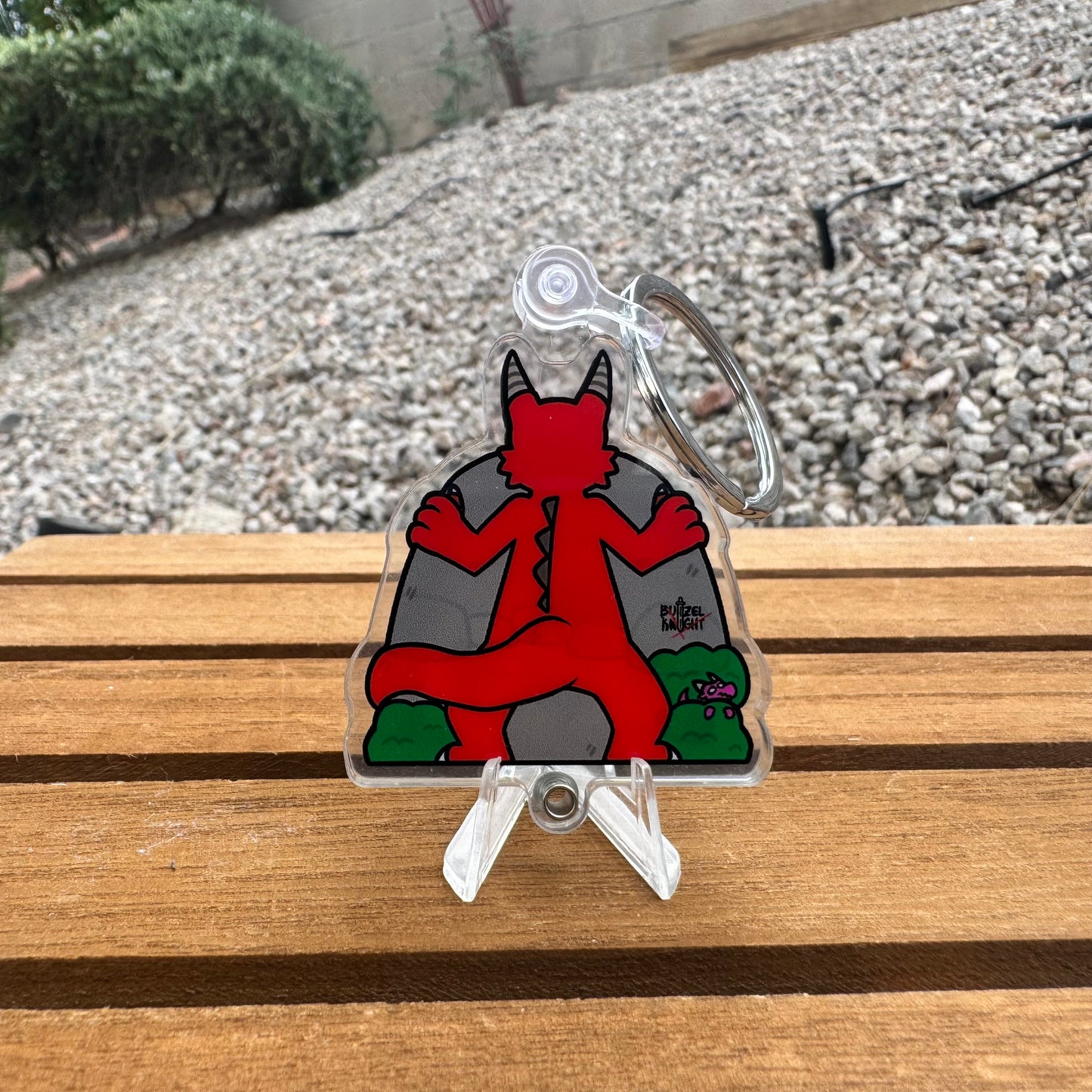 Dragon Cave Shaker Keychain