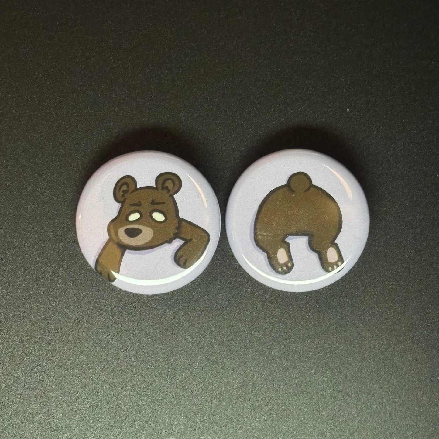 Stuck Critter Button Pin