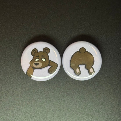 Stuck Critter Button Pin