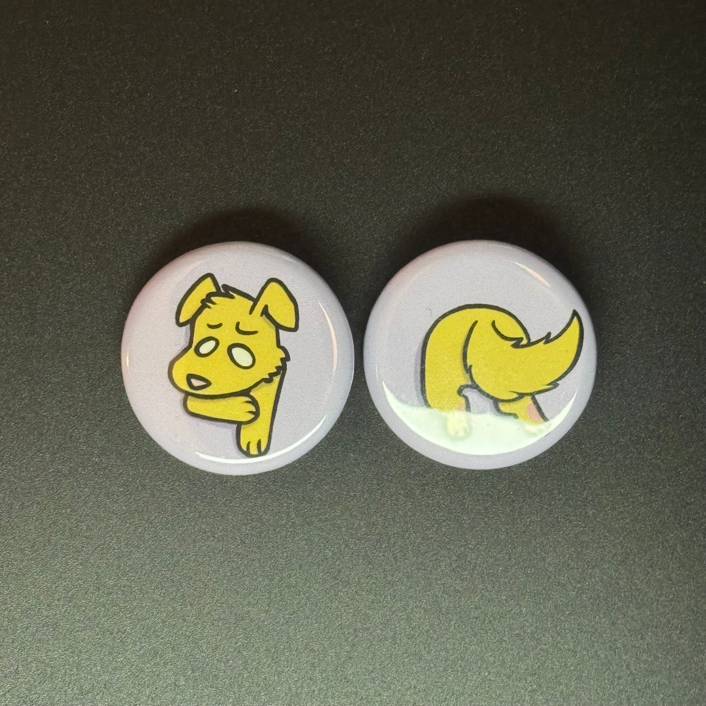 Stuck Critter Button Pin