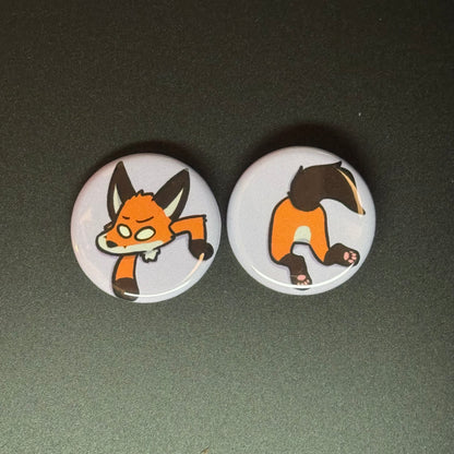 Stuck Critter Button Pin
