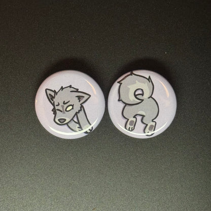 Stuck Critter Button Pin