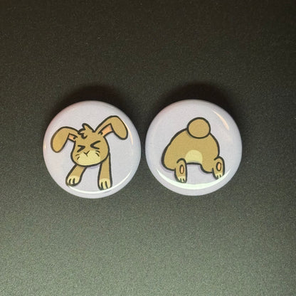 Stuck Critter Button Pin