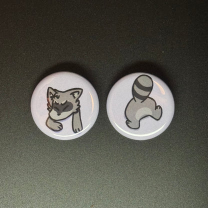Stuck Critter Button Pin