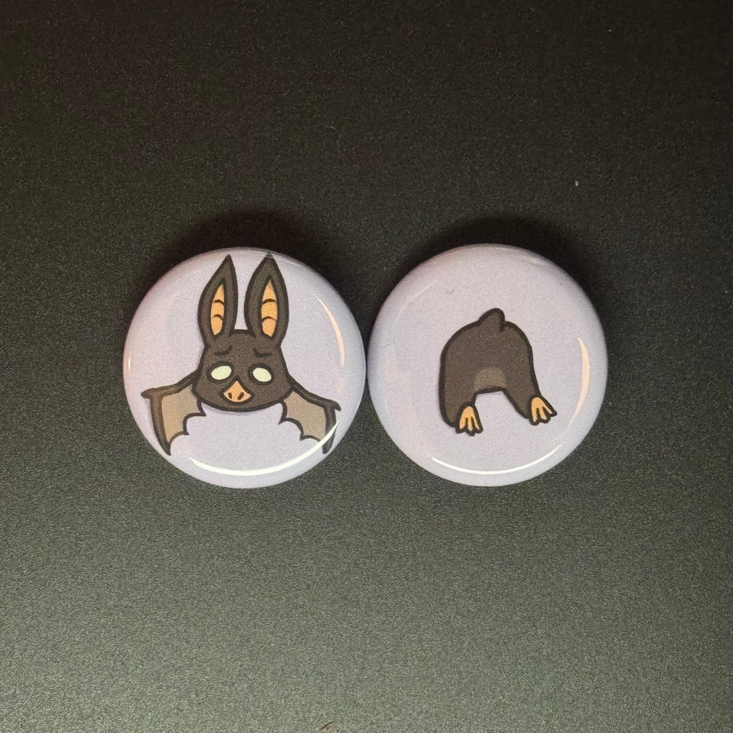 Stuck Critter Button Pin