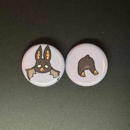 Stuck Critter Button Pin