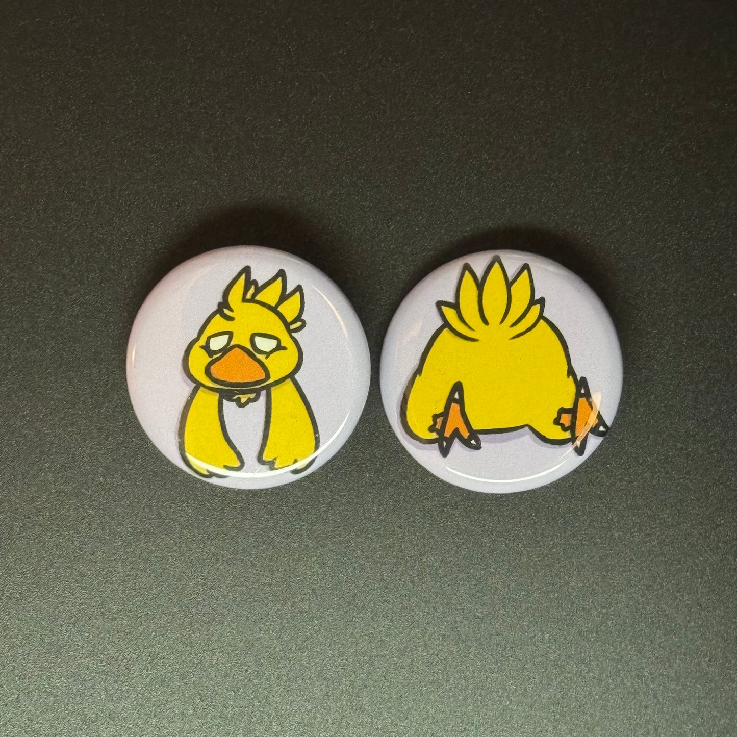 Stuck Critter Button Pin
