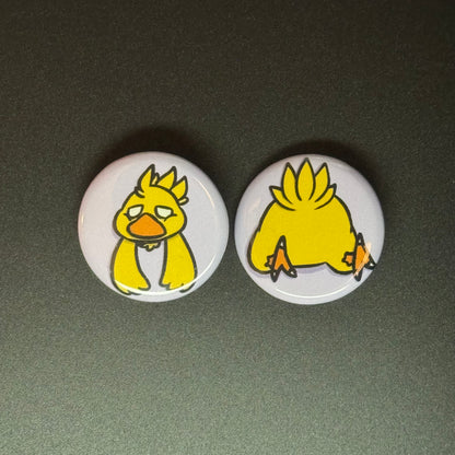 Stuck Critter Button Pin