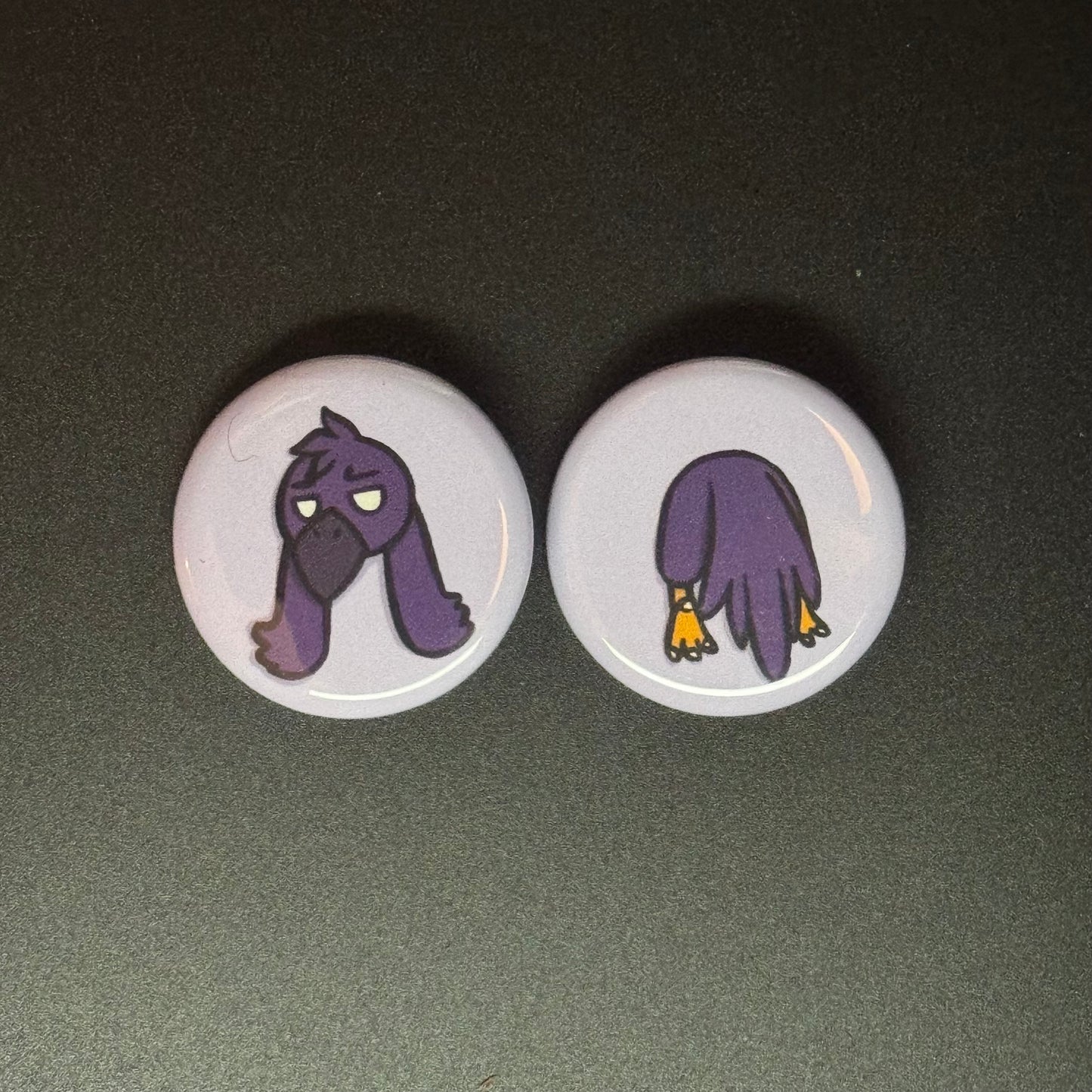 Stuck Critter Button Pin