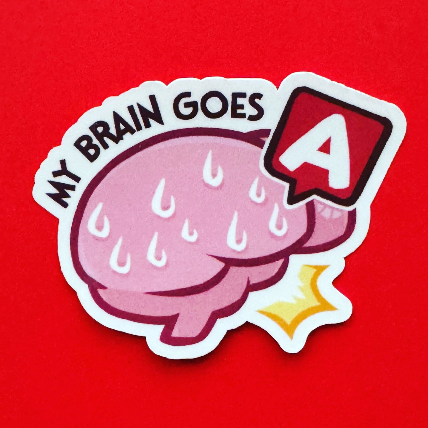 AAAAA Brain Sticker