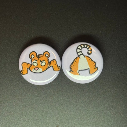Stuck Critter Button Pin