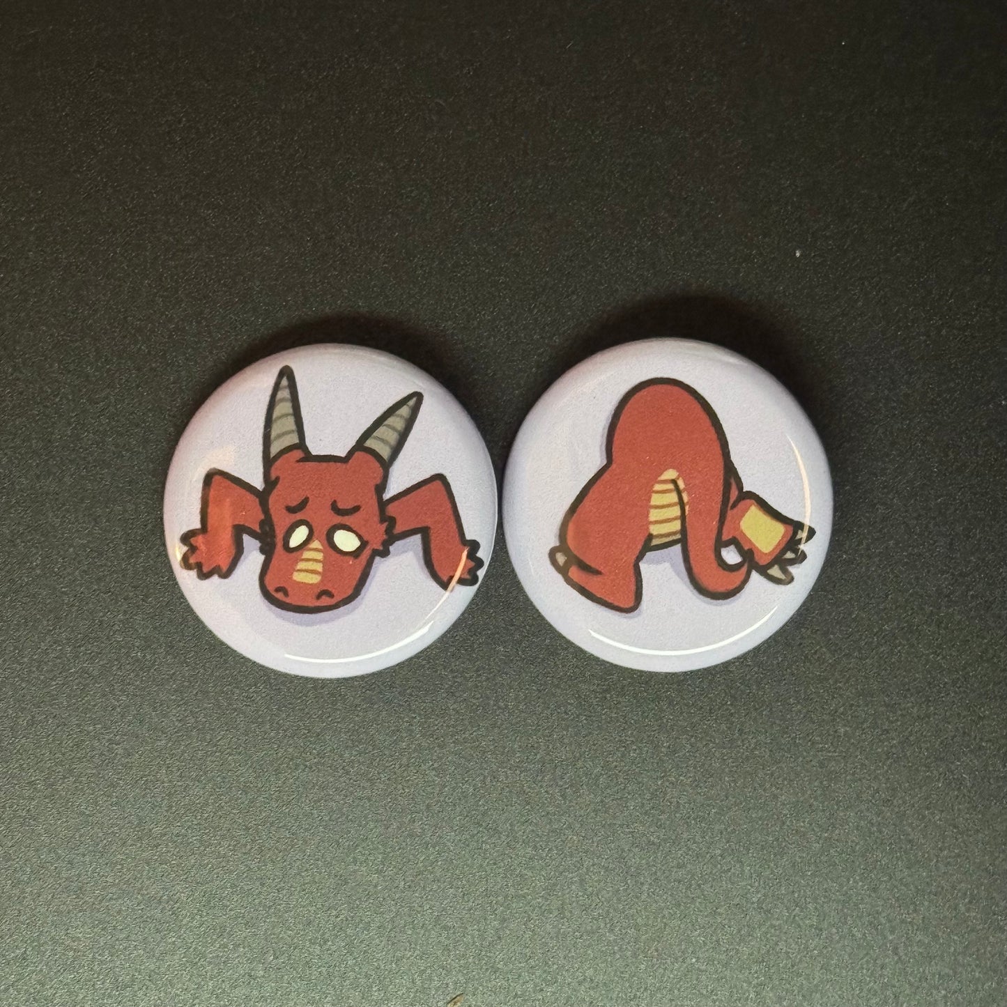 Stuck Critter Button Pin
