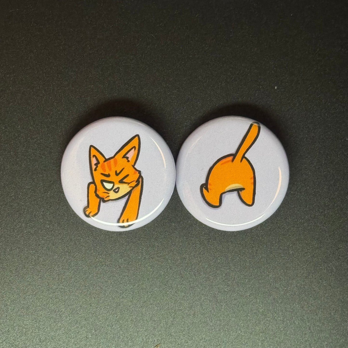 Stuck Critter Button Pin