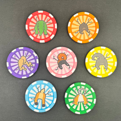 Stuck Critter Poker Chip