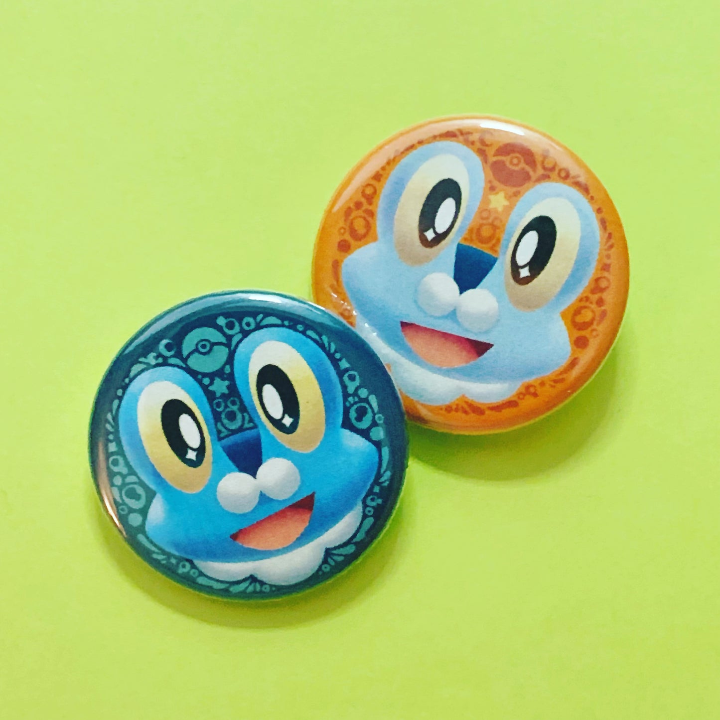 Bubble Frog Button Pin