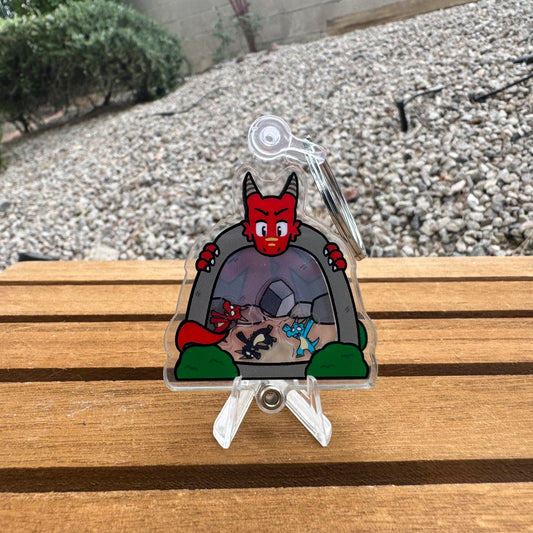 Dragon Cave Shaker Keychain