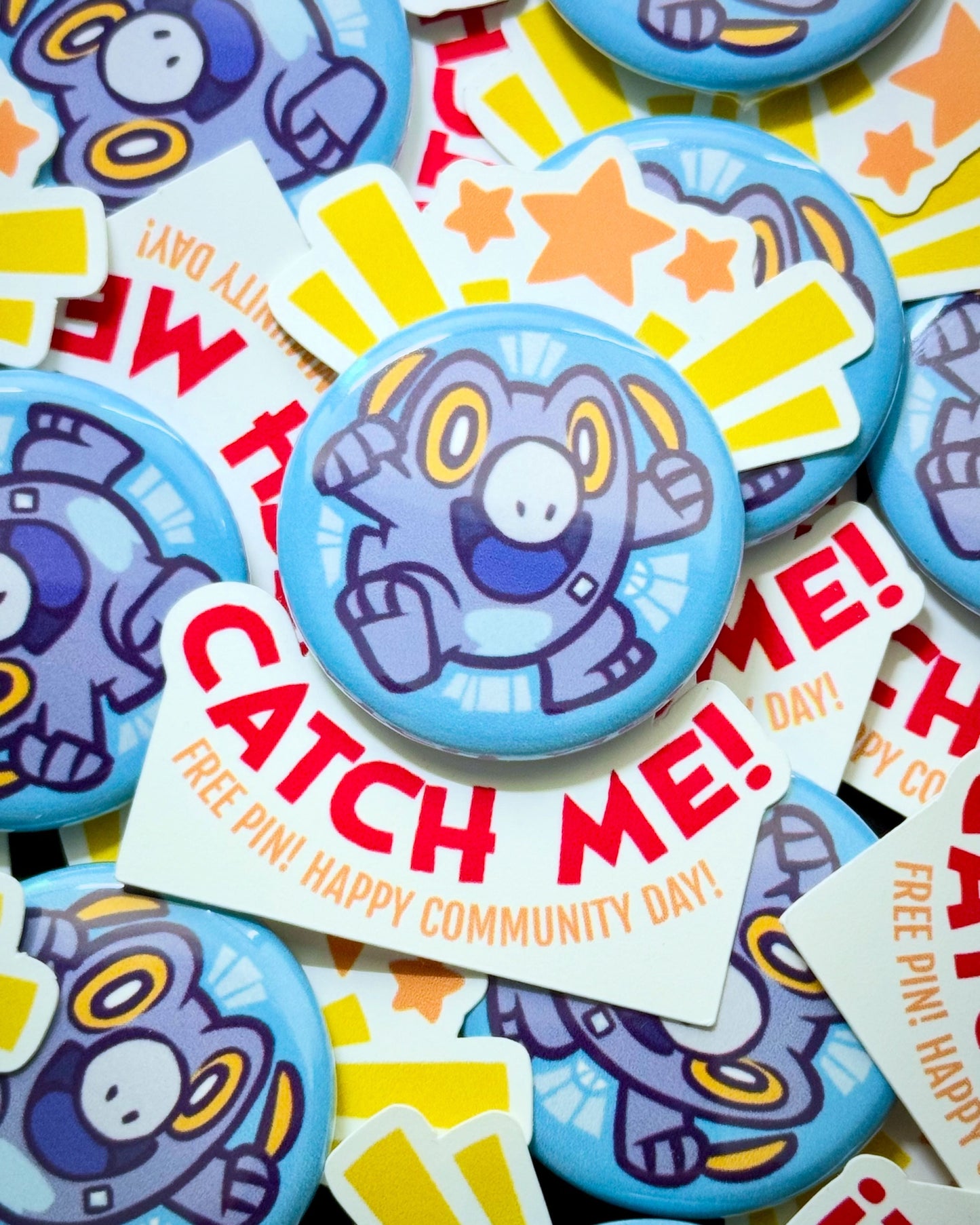 Ice Fin Button Pin