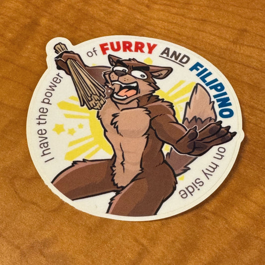 Furry and Filipino Sticker