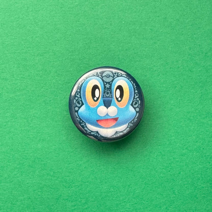 Bubble Frog Button Pin