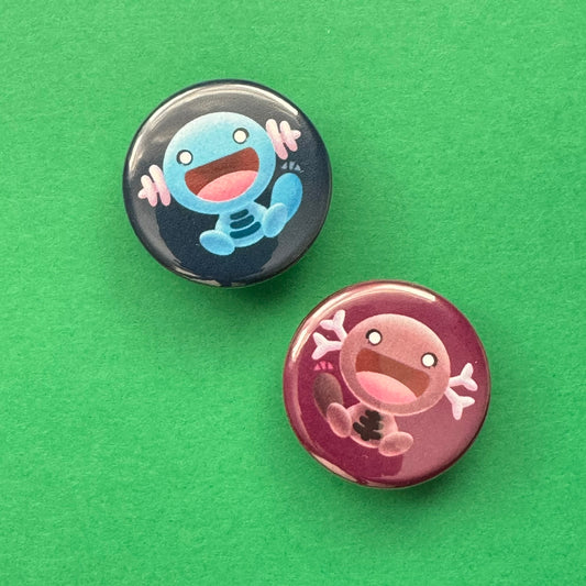 Grounded Fish Button Pin