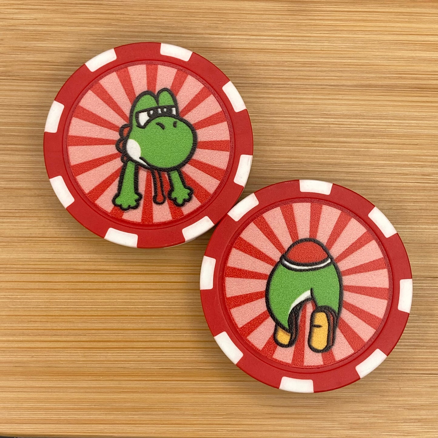 Stuck Yoshi Poker Chip