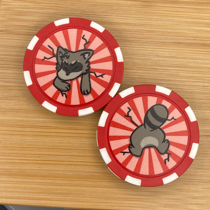 Stuck Critter Poker Chip