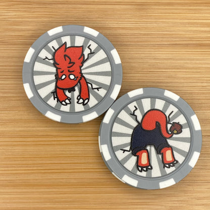 Stuck Critter Poker Chip