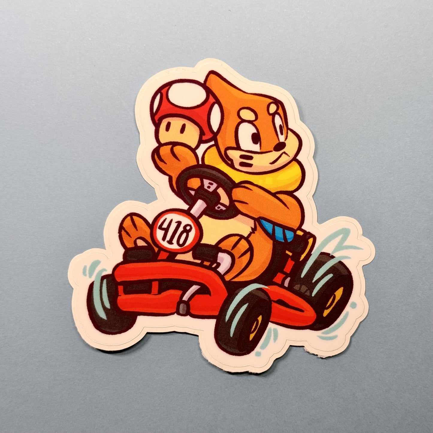 'Mon Kart Sticker - Super Mushroom