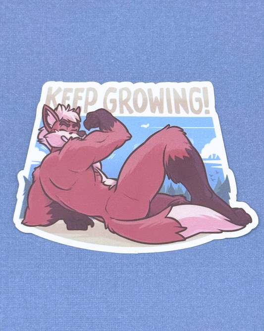 Keep Growing Vinyl Sticker